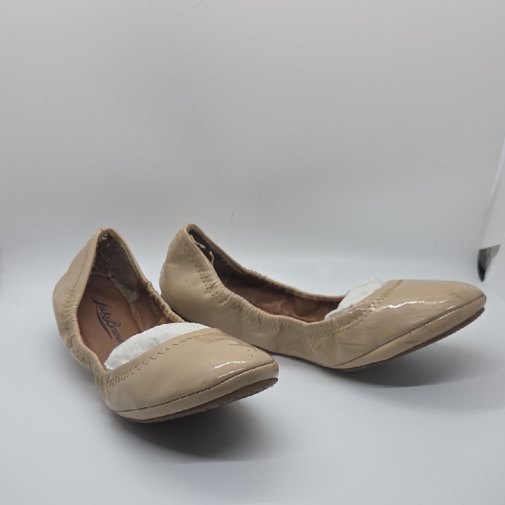 Lucky Brand Beige Patent Flats